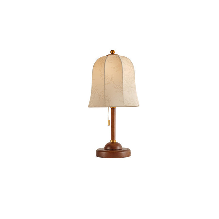 Klassische Tischlampe mit elegantem Stoffschirm