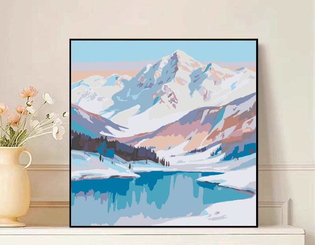 Scenic Mountain Landscape Leinwandkunst Karnz