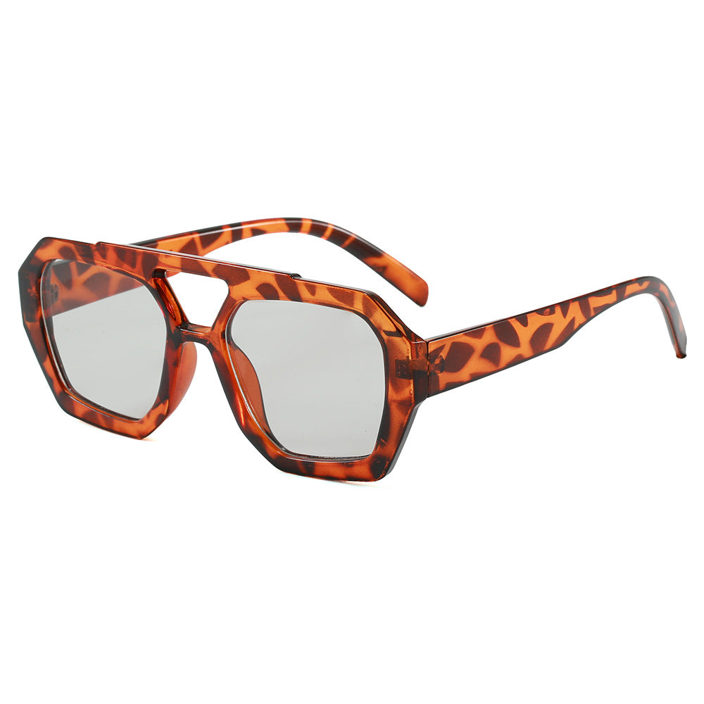 Damen geometrische Sonnenbrille im extravaganten Design Karnz