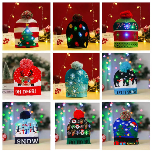 Lustige Weihnachtsmütze mit LED-Lichtern Karnz