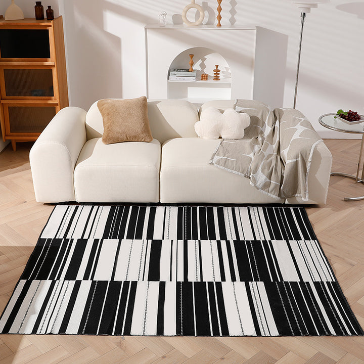 Moderner flachgewebter Wohnzimmer-Teppich mit abstraktem geometrischem Design Karnz