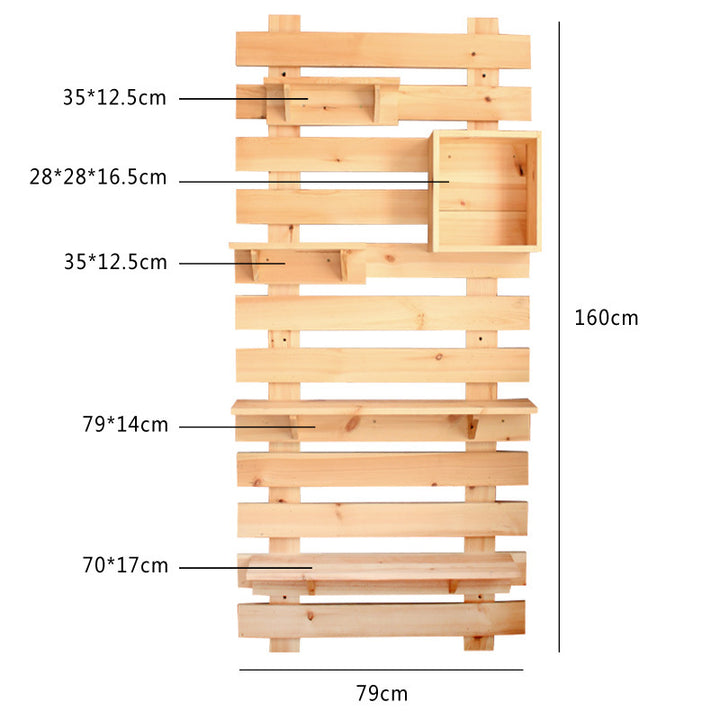Wandregal aus hochwertigem Holz Karnz