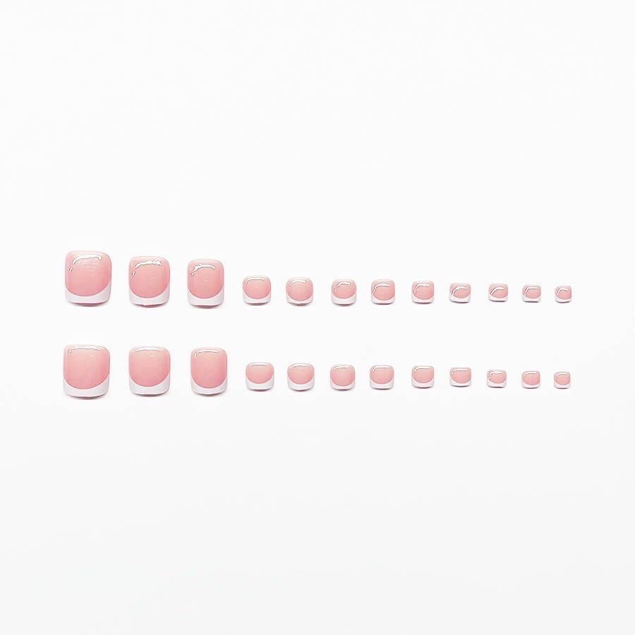 Elegantes French Tip Press-On Nail Set Karnz
