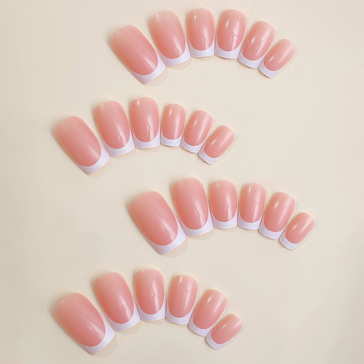 Press-On French Tip Nagelset Karnz