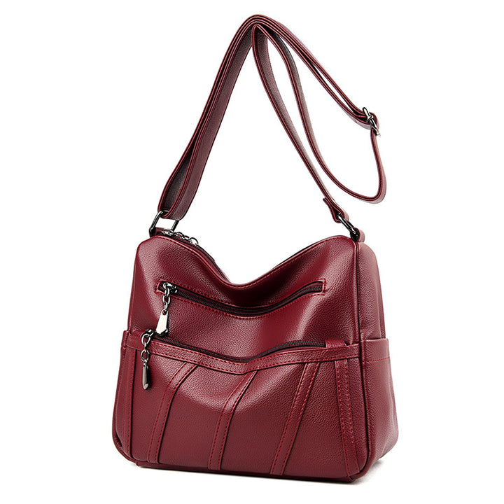 Elegante Schultertasche mit Reißverschlussdetails Karnz