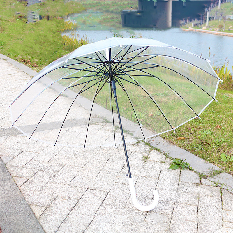 Damen Transparenter Regenschirm Karnz