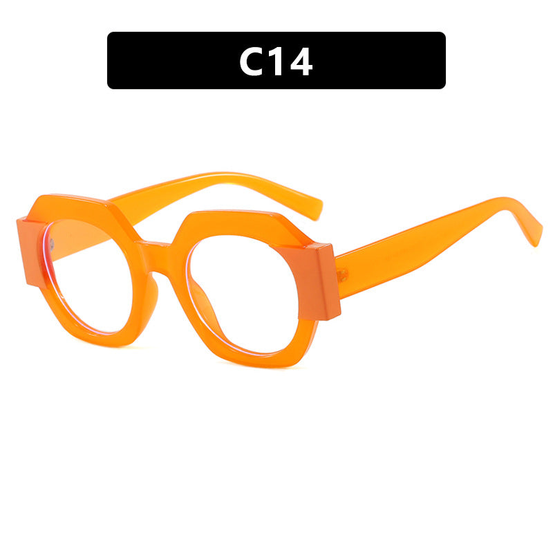 Damen trendige Sonnenbrille im hexagonalen Design Karnz