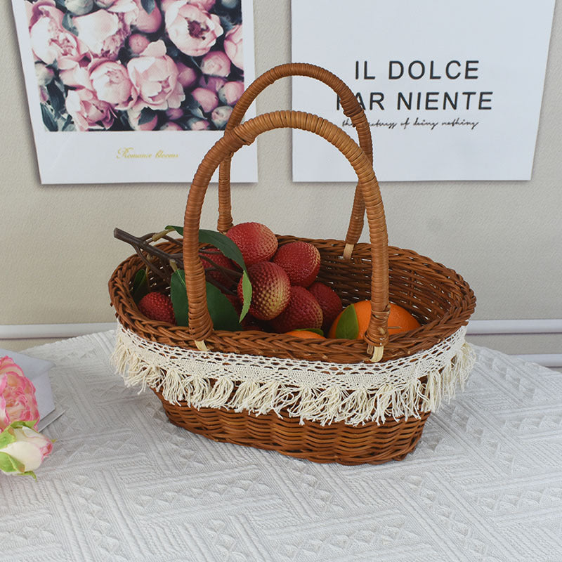 Stylischer Korb Picknickkorb Karnz
