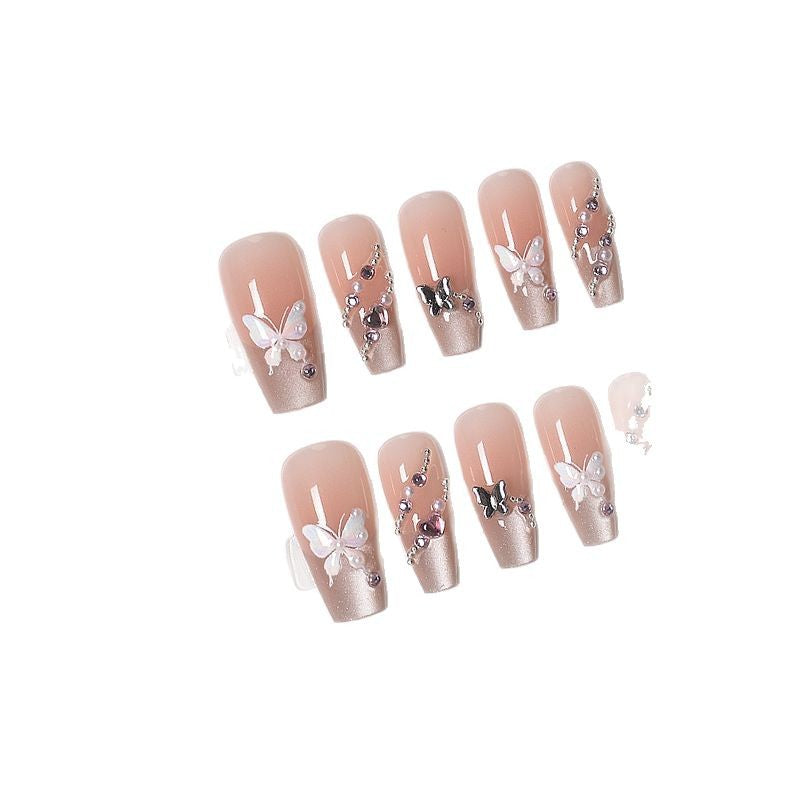 Elegante floral-verzierte Druck-Nagelverlängerungen Karnz
