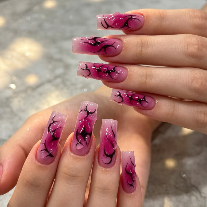Künstlerische Lange Acrylnagelverlängerungen Karnz