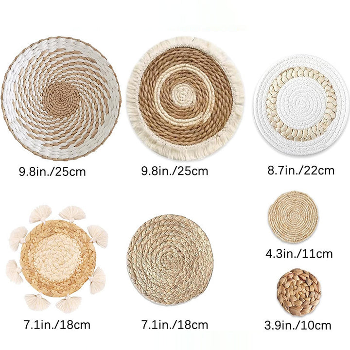 Runde Tischdecke Aus Naturmaterialien Karnz