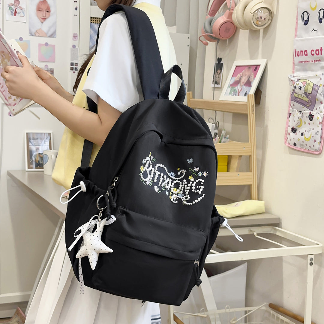 Stylische bestickte Freizeit-Rucksack Karnz 1791205296