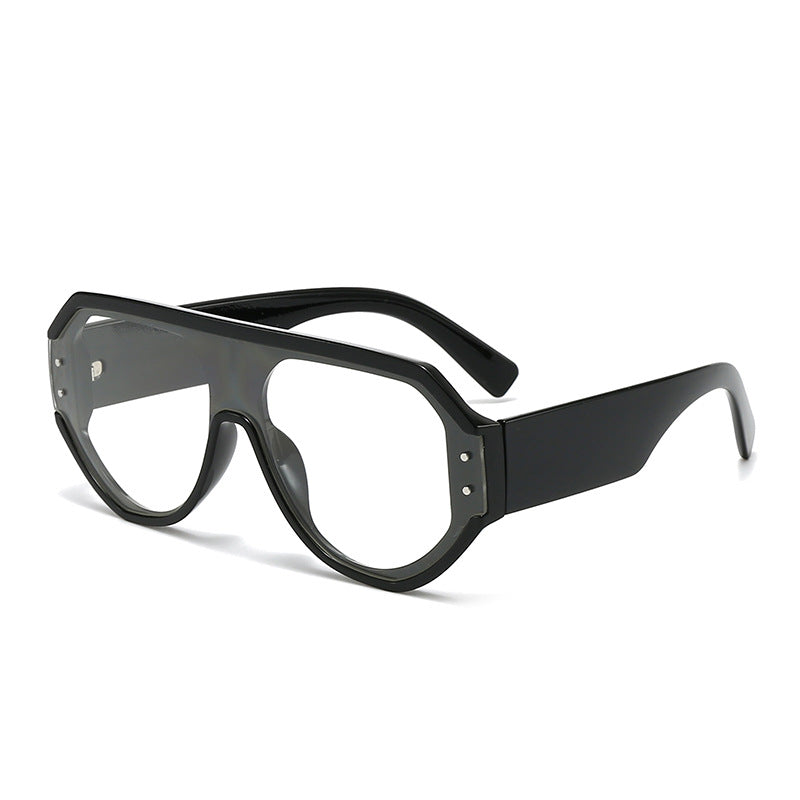 Damen modische oversized Sonnenbrille mit breitem Rahmen Karnz
