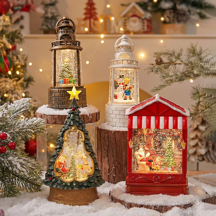 Nostalgisches Weihnachtsfernseher-Dekor Karnz