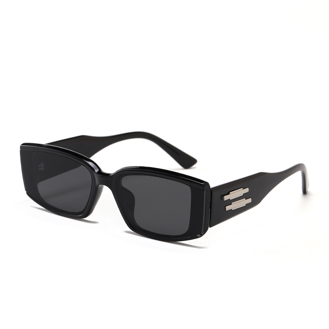 Damen elegante rechteckige Sonnenbrille mit stylischem Acetat-Rahmen Karnz