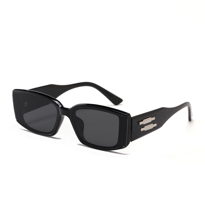 Damen elegante rechteckige Sonnenbrille mit stylischem Acetat-Rahmen Karnz
