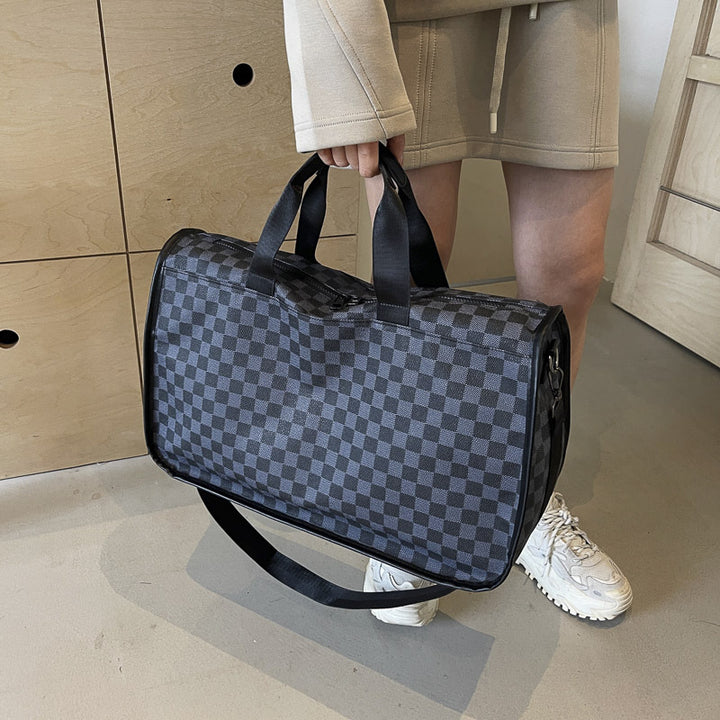 Stylische Schachbrett-Reise-Duffel-Tasche Karnz