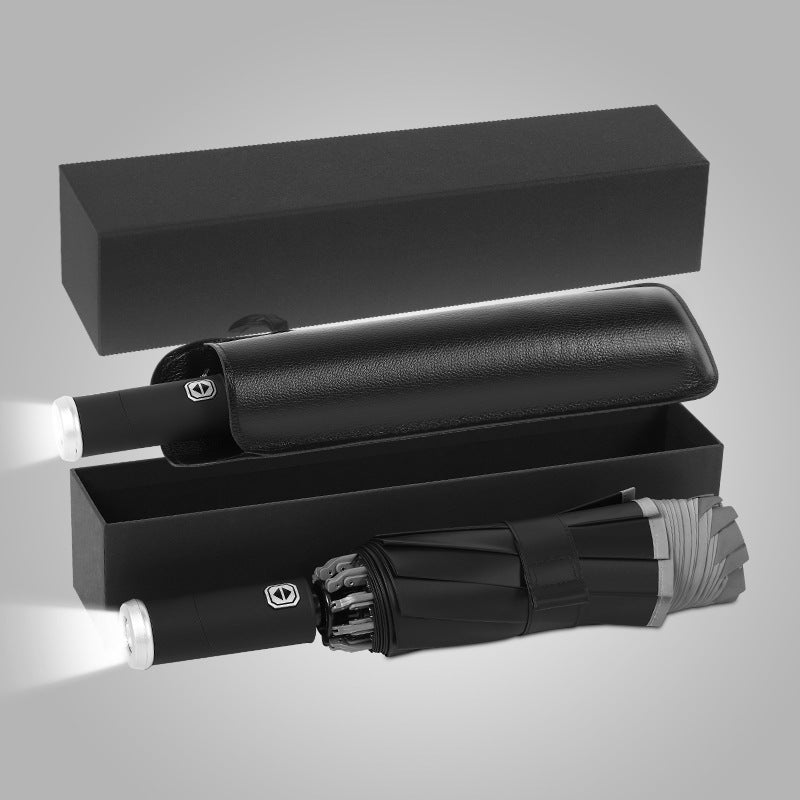 Damen eleganter Regenschirm mit LED-Licht Karnz
