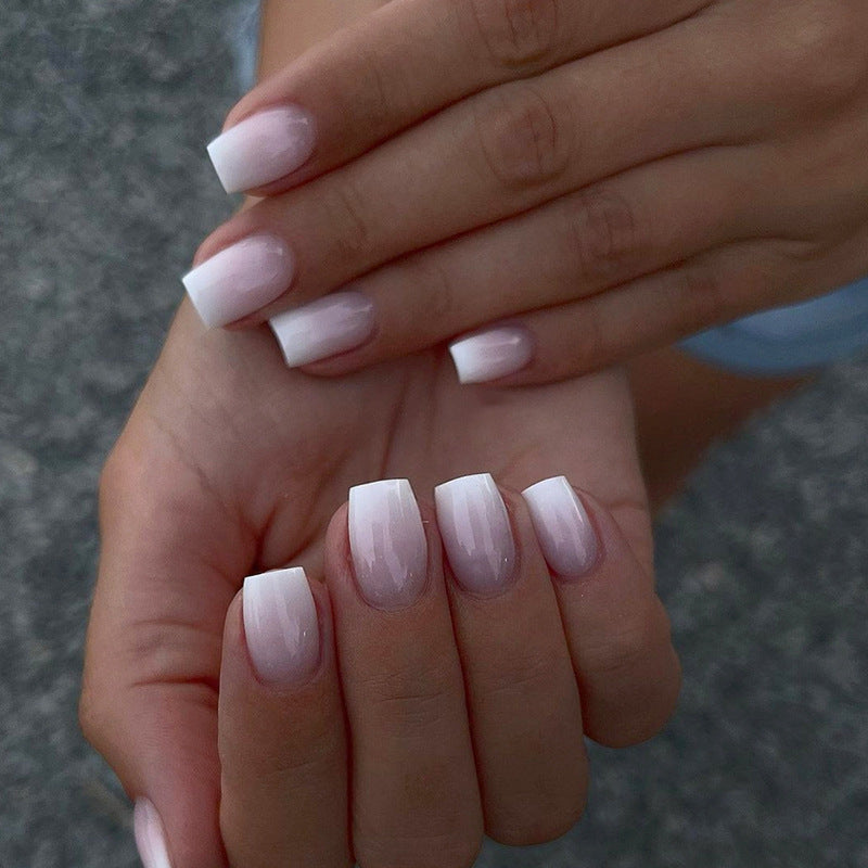 Ombre Glänzende Nagelverlängerungen Karnz