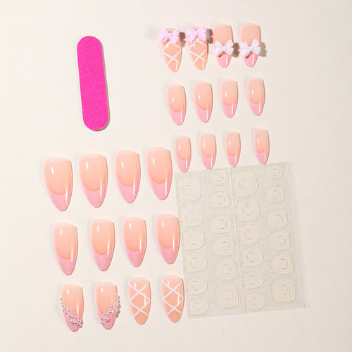 Elegante florale Stiletto-Nagelkunstverlängerungen Karnz