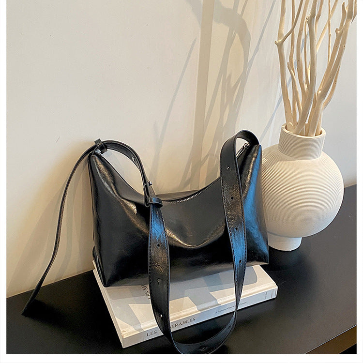 Stylisch Minimalistische Leder Schultertasche