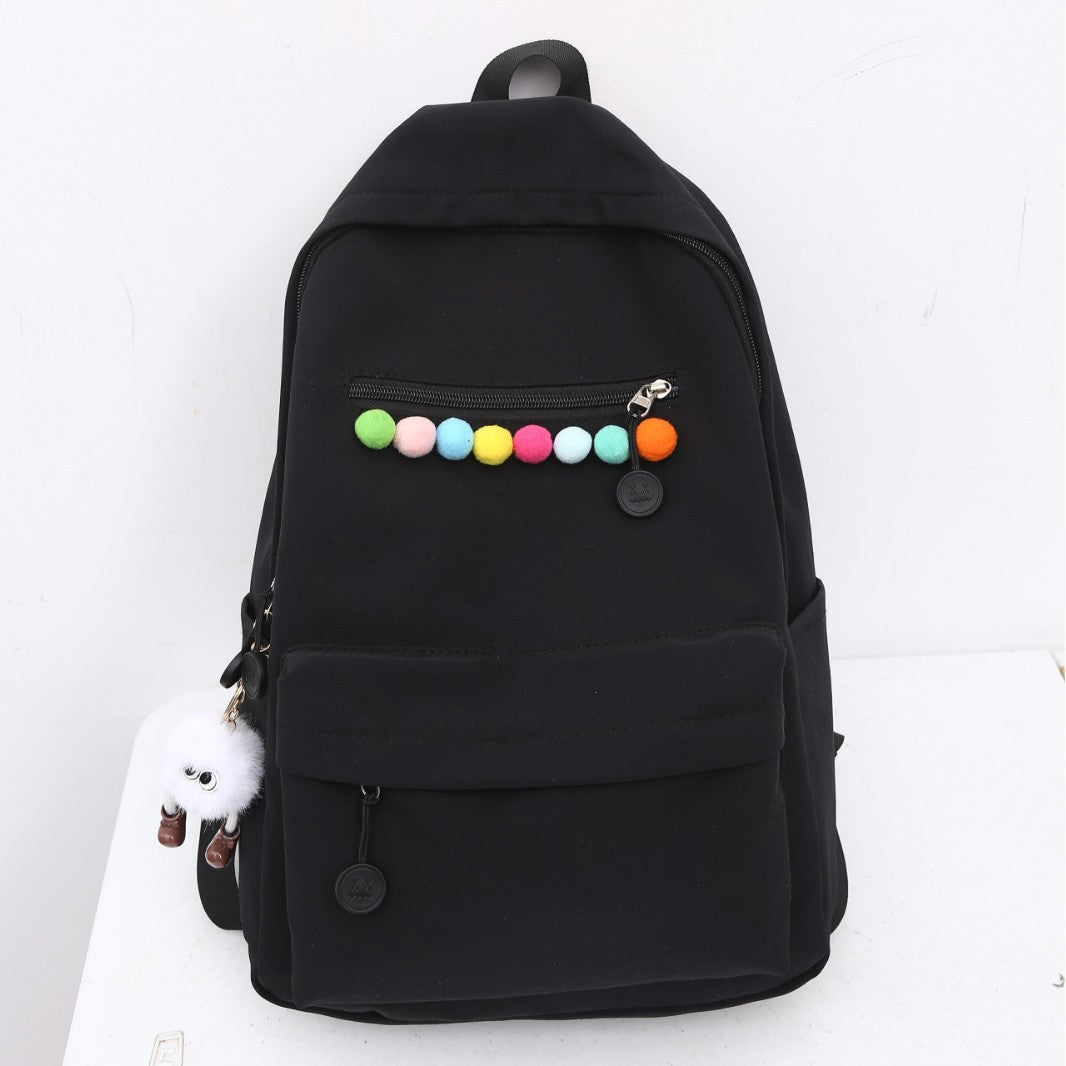 Praktischer Rucksack mit Farbenfrohen Applikationen Karnz
