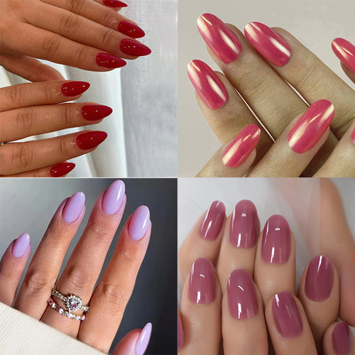 Premium Glänzende Mandel-förmige Nagelkunst Verlängerungen Karnz