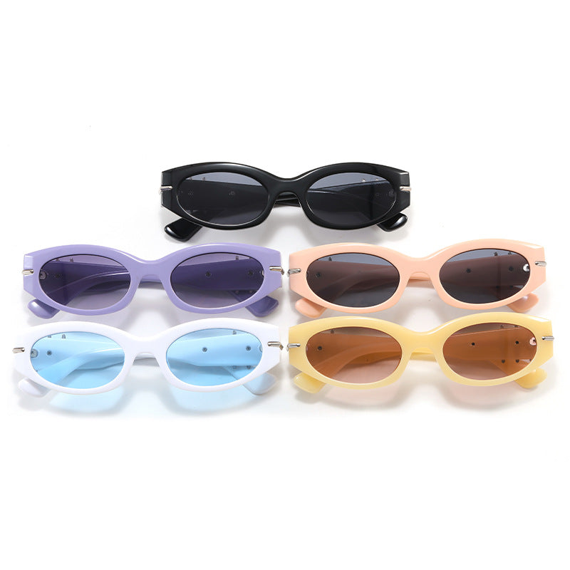 Damen elegante Cat-Eye Sonnenbrille mit modischen Akzenten Karnz