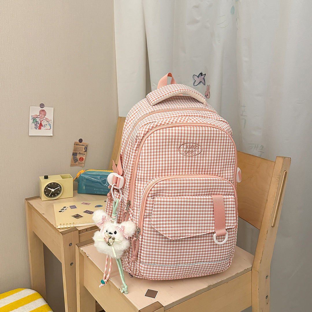 Stylische Schachbrettmuster-Rucksack Karnz 1791205963