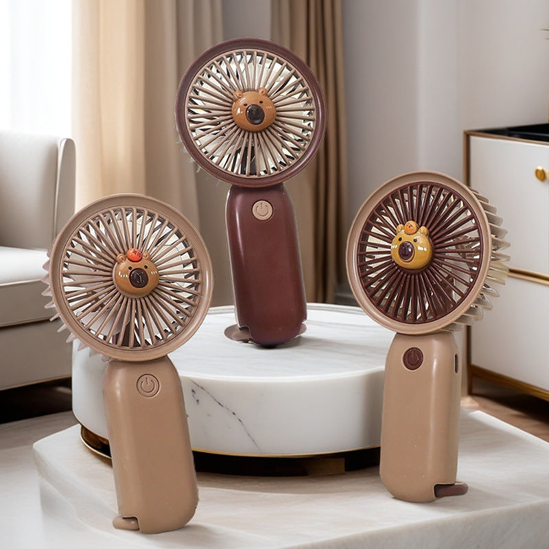 Damen Tragbarer Handventilator mit süßem Bärenmotiv Karnz