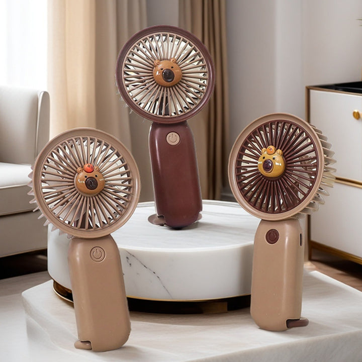 Damen Tragbarer Handventilator mit süßem Bärenmotiv Karnz