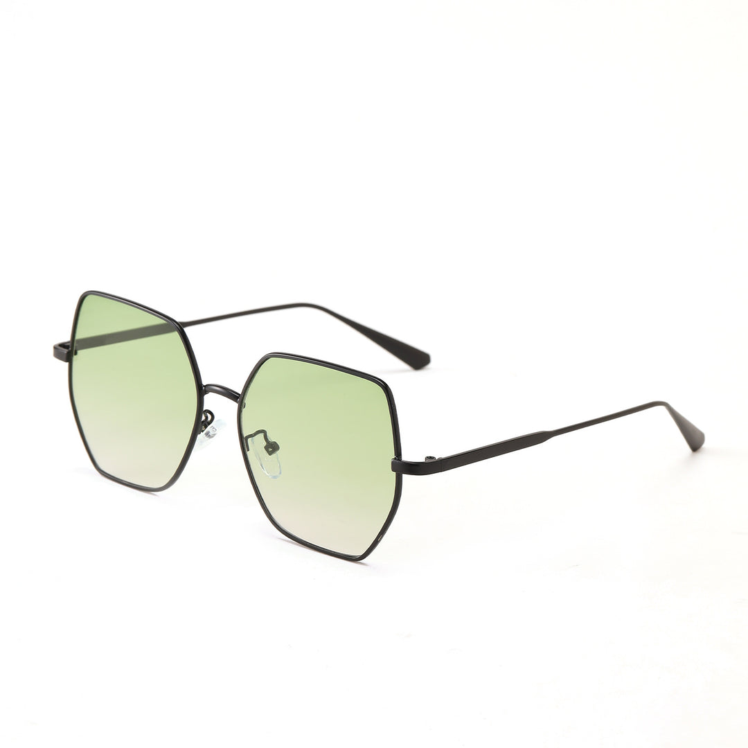 Damen modische hexagonale Sonnenbrille mit UV-Schutz Karnz