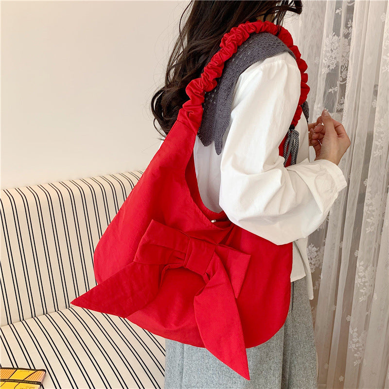 Elegante Schleifen-verzierte lässige Schultertasche