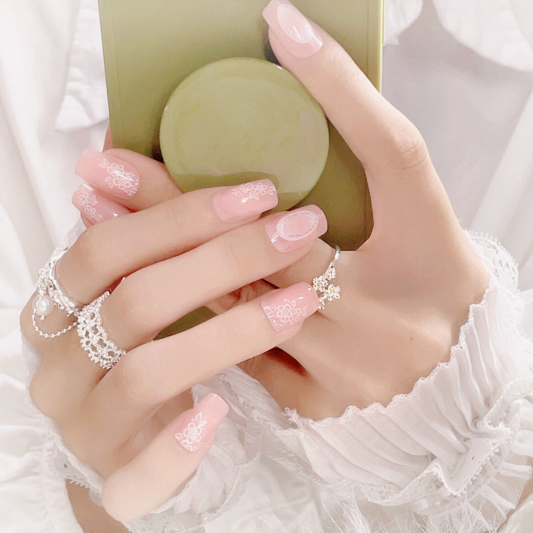 Floral Art Press-On Nagelset