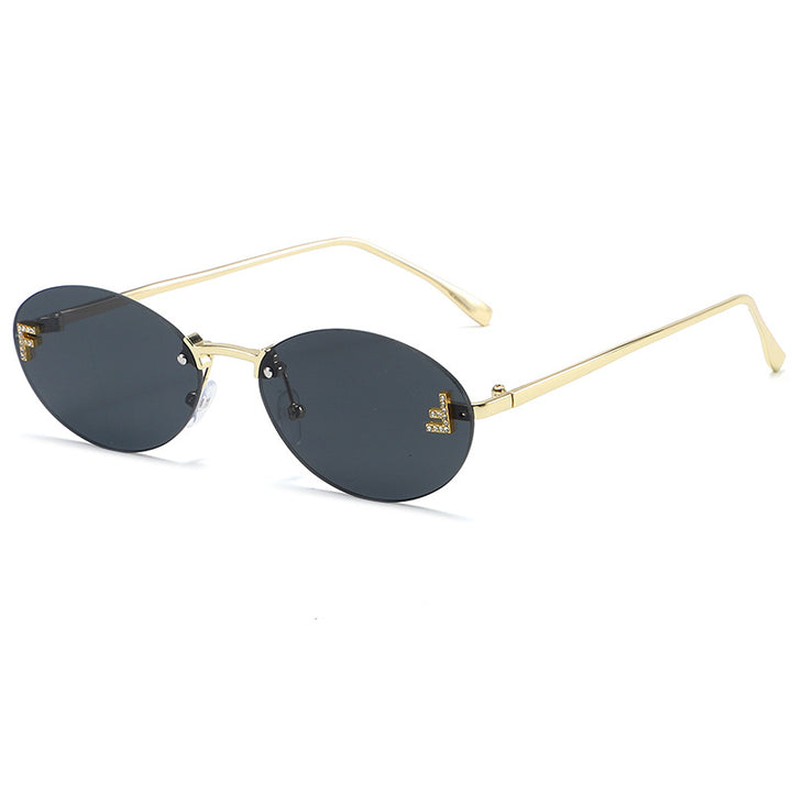 Elegante vintage-inspirierte ovale Sonnenbrillen