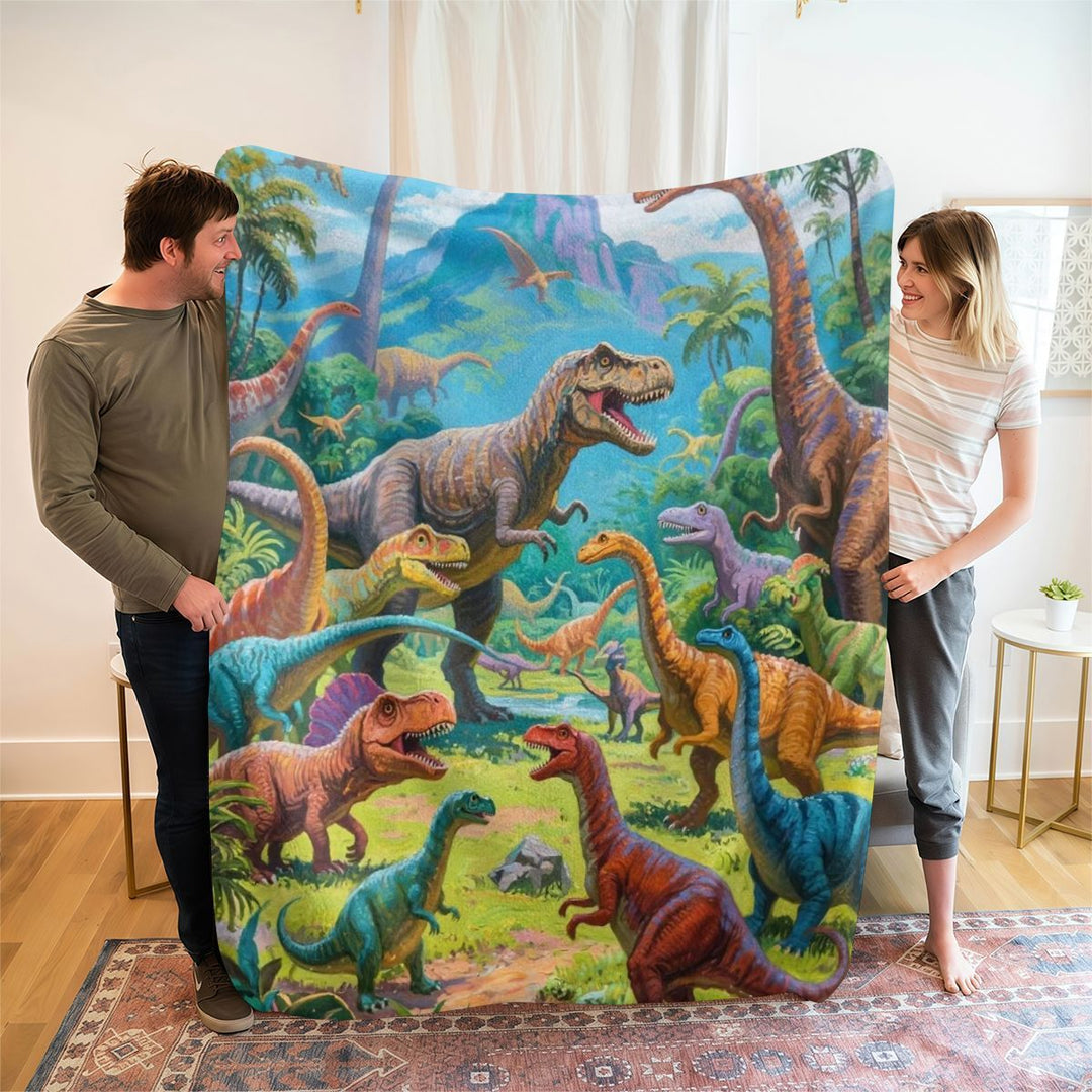 Dinosaur-Themen Plüschdecke