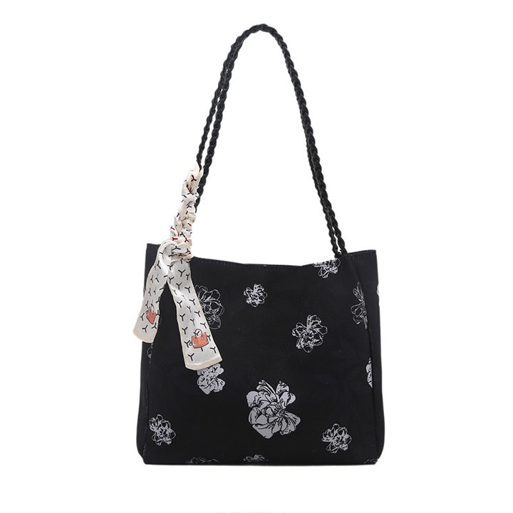 Blumenmuster Schulter Tote Bag Karnz