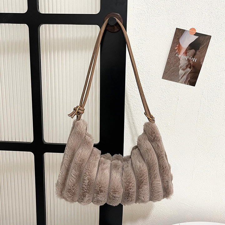 Plüsch Texturierte Handtasche