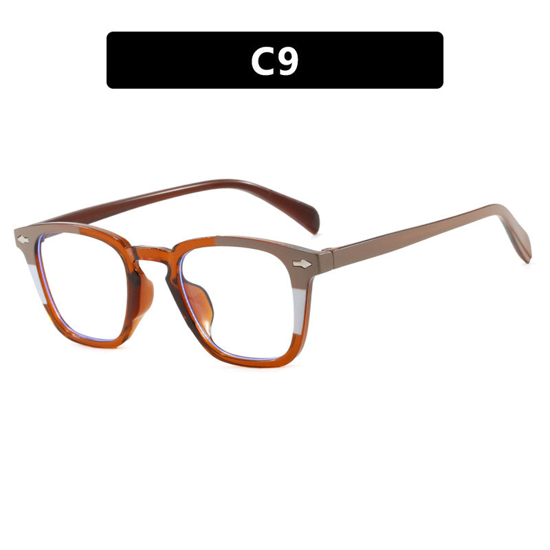 Damen moderne quadratische Sonnenbrille mit verspiegeltem UV-Schutz Karnz