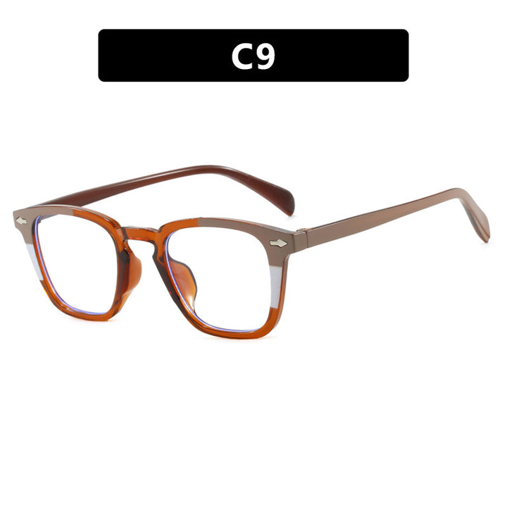 Damen moderne quadratische Sonnenbrille mit verspiegeltem UV-Schutz Karnz