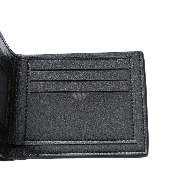 Strukturierte Leder Brieftasche Karnz