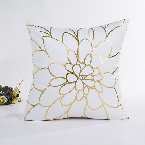 Elegantes Floral Folienprint Kissen