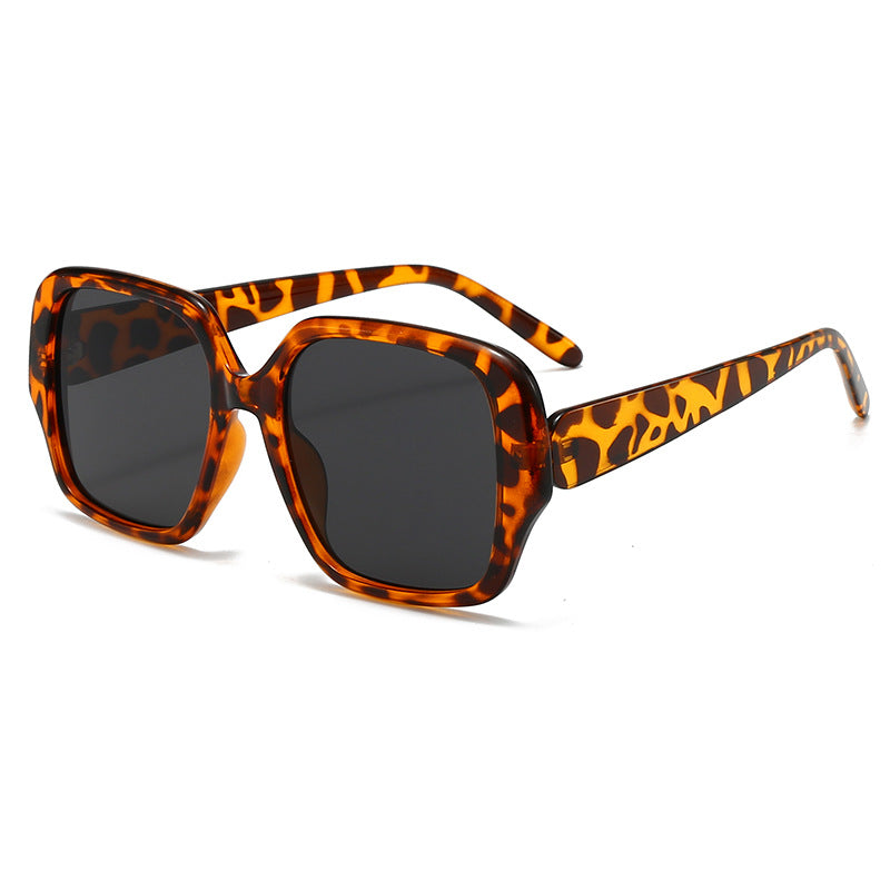 Damen modische quadratische Sonnenbrille mit breitem Rahmen Karnz