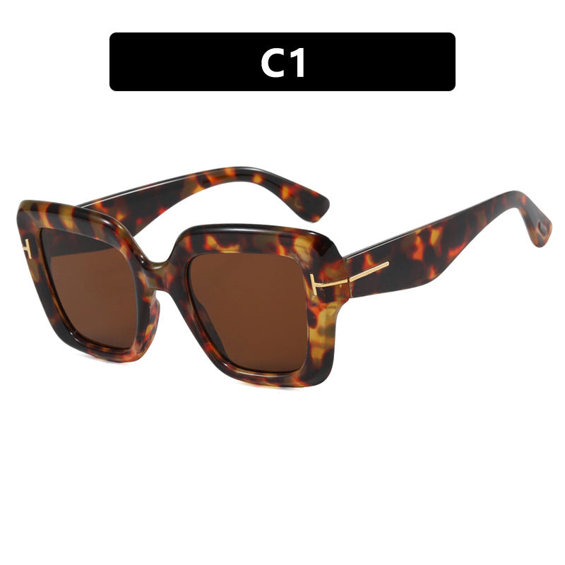 Damen quadratische Sonnenbrille mit komfortablem Kunststoffrahmen und UV-Schutz Karnz