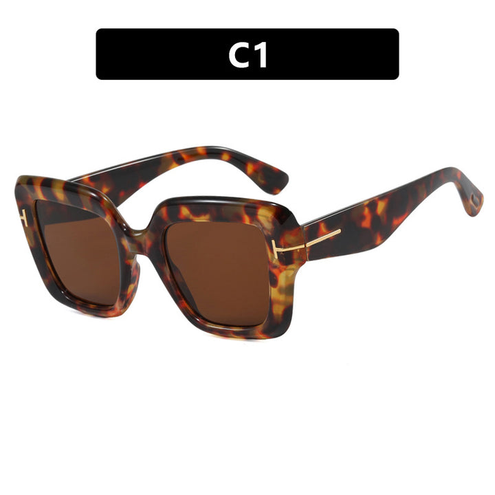 Damen quadratische Sonnenbrille mit komfortablem Kunststoffrahmen und UV-Schutz Karnz