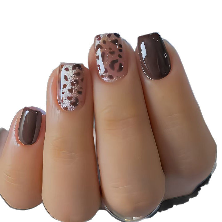 Künstliche Kunstfingernägel mit Modernem Leopardenmotiv Karnz