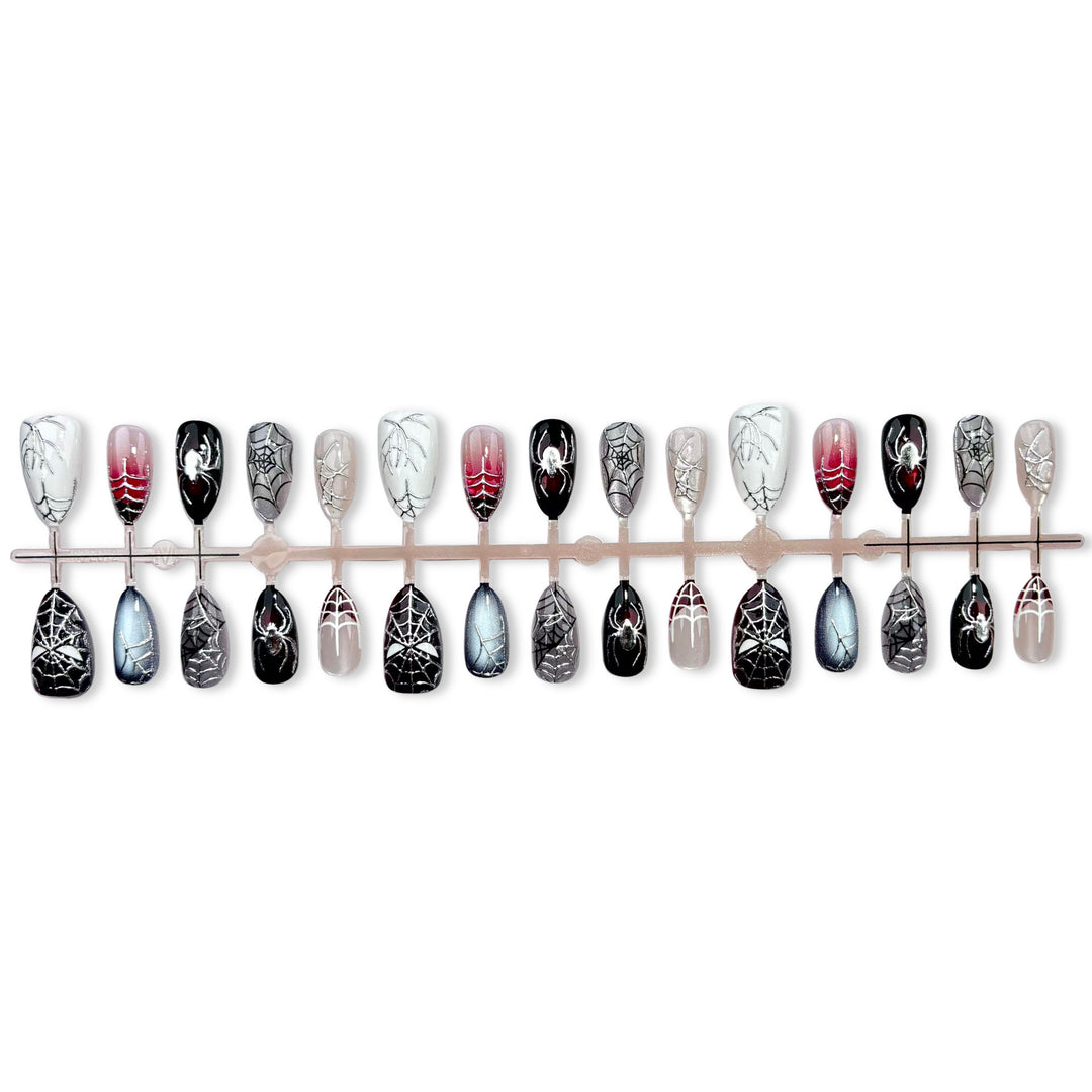 Spider-Themed Press-On Nail Set