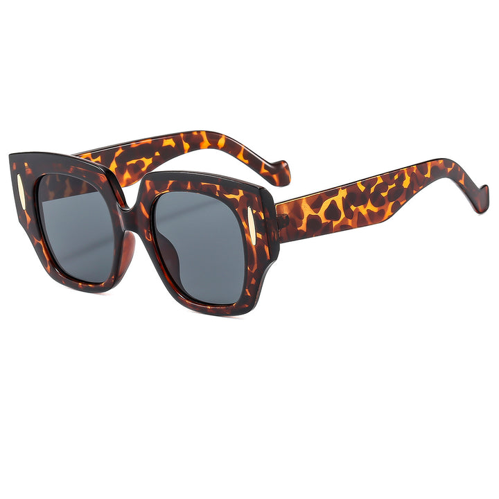 Damen Geometrische Oversized Sonnenbrille mit luxuriösem Akzent Karnz