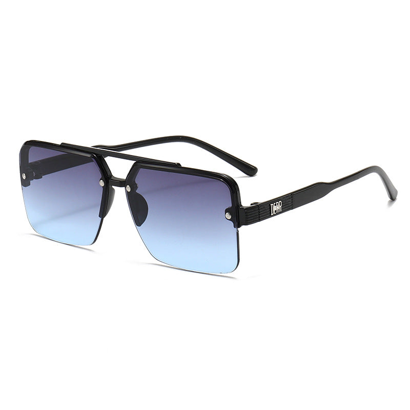 Damen modische quadratische Sonnenbrille mit Farbverlauf Karnz