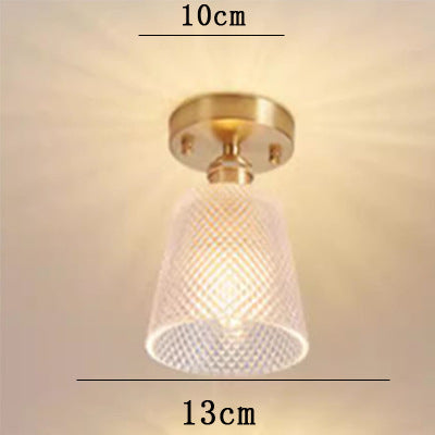 Elegante Glas Deckenleuchte